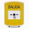 Show product details for GLR2A1XT-ES STI Yellow Indoor Only Shield w/ Sound Key-to-Reset Push Button with EXIT Label Spanish
