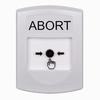 Show product details for GLR301AB-EN STI  White Indoor Only No Cover Key-to-Reset Push Button with ABORT Label English