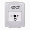 Show product details for GLR301LD-ES STI White Indoor Only No Cover Key-to-Reset Push Button with LOCKDOWN Label Spanish
