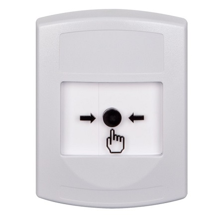 GLR301NT-ES STI White Indoor Only No Cover Key-to-Reset Push Button with No Text Label Spanish