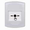 Show product details for GLR301NT-ES STI White Indoor Only No Cover Key-to-Reset Push Button with No Text Label Spanish