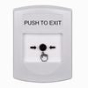 Show product details for GLR301PX-EN STI White Indoor Only No Cover Key-to-Reset Push Button with PUSH TO EXIT Label English