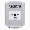 GLR321AB-ES STI White Indoor Only Shield Key-to-Reset Push Button with ABORT Label Spanish