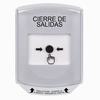 GLR321LD-ES STI White Indoor Only Shield Key-to-Reset Push Button with LOCKDOWN Label Spanish