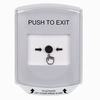 GLR321PX-EN STI White Indoor Only Shield Key-to-Reset Push Button with PUSH TO EXIT Label English