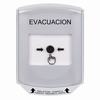 GLR3A1EV-ES STI White Indoor Only Shield w/ Sound Key-to-Reset Push Button with EVACUATION Label Spanish