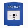 Show product details for GLR401AB-ES STI Blue Indoor Only No Cover Key-to-Reset Push Button with ABORT Label Spanish