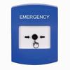 Show product details for GLR401EM-EN STI Blue Indoor Only No Cover Key-to-Reset Push Button with EMERGENCY Label English