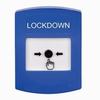 Show product details for GLR401LD-EN STI Blue Indoor Only No Cover Key-to-Reset Push Button with LOCKDOWN Label English
