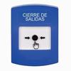 Show product details for GLR401LD-ES STI Blue Indoor Only No Cover Key-to-Reset Push Button with LOCKDOWN Label Spanish