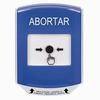 Show product details for GLR421AB-ES STI Blue Indoor Only Shield Key-to-Reset Push Button with ABORT Label Spanish