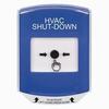 Show product details for GLR421HV-EN STI Blue Indoor Only Shield Key-to-Reset Push Button with HVAC SHUT-DOWN Label English