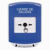 Show product details for GLR421LD-ES STI Blue Indoor Only Shield Key-to-Reset Push Button with LOCKDOWN Label Spanish