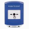 Show product details for GLR421PX-EN STI Blue Indoor Only Shield Key-to-Reset Push Button with PUSH TO EXIT Label English