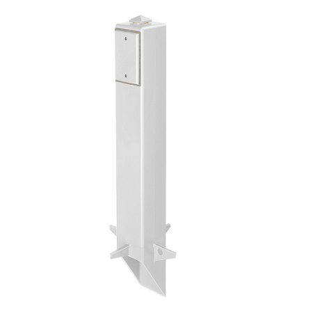 GP26W Arlington Industries Gard-N-Post White 26"
