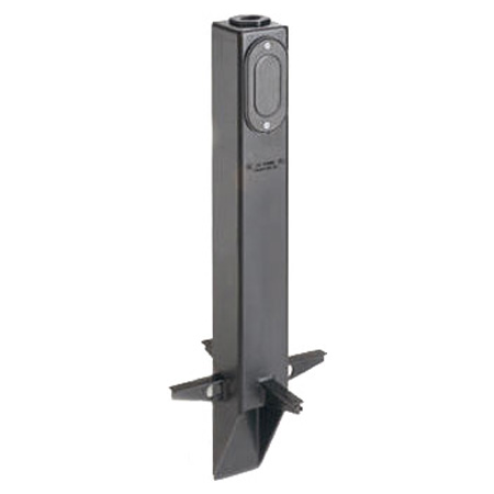 GPL19B Arlington Industries Low Profile Gard-N-Post Black