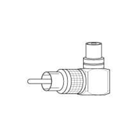 Vanco RCA Type Long Right Angle Adapter