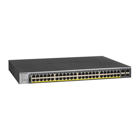 GS752TPP-300NAS NETGEAR 48 PoE Ports + 4  SFP Ports 760W Gigabit PoE+ Smart Switch w/ optional Remote/Cloud Management