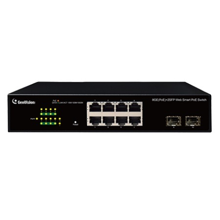 GV-APOE081C Geovision 8-Port Gigabit 802.3at Easy Web Smart PoE Switch