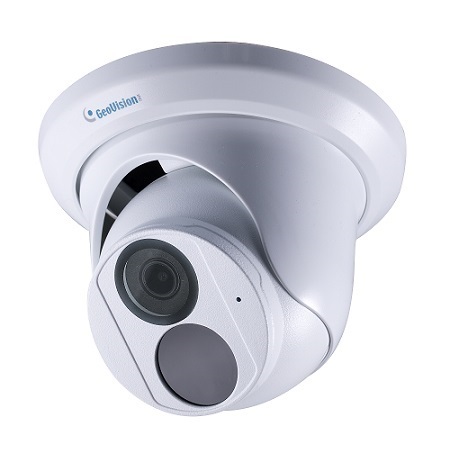 [DISCONTINUED] GV-EBD4701 Geovision 2.8mm 30FPS @ 4MP Outdoor IR Day/Night WDR Eyeball IP Security Camera 12VDC/PoE