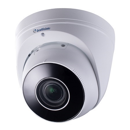 [DISCONTINUED] GV-EBD4712 Geovision 2.8~12mm Motorized 30FPS @ 4MP Outdoor IR Day/Night WDR Eyeball IP Security Camera 12VDC/PoE
