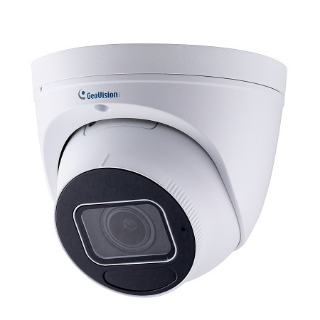 GV-EBD4813 Geovision 2.7~13.5mm Motorized 30FPS @ 4MP Outdoor IR Day/Night WDR Eyeball IP Security Camera 12VDC/PoE