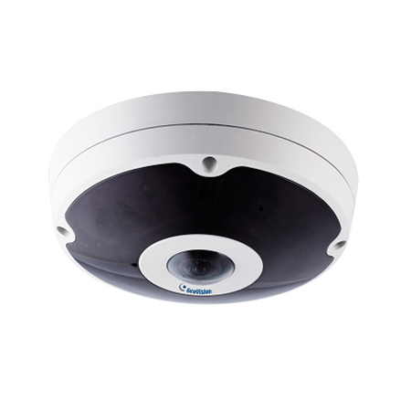 [DISCONTINUD] GV-FER5700 Geovision 1.45mm 30FPS @ 2560x1920 Outdoor IR Day/Night WDR Fisheye Panoramic IP Security Camera 12VDC/PoE+