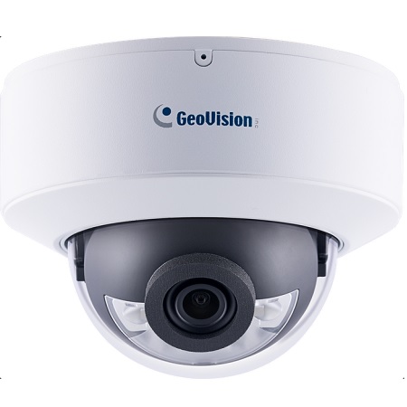 GV-GDRF4800-2F Geovision 2.8mm 30FPS @ 4MP Super Low Lux Outdoor IR Day/Night WDR Fixed Mini Dome IP Security Camera 12VDC/PoE