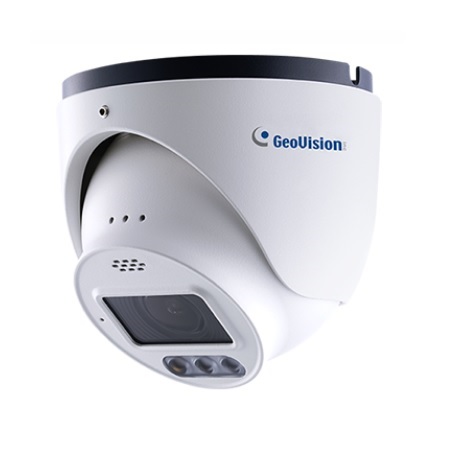 GV-GEBF4911+256G Geovision 2.8~12mm Motorized 30FPS @ 4MP Outdoor White Light WDR Eyeball IP Security Camera 12VDC/PoE with 256GB Micro SD