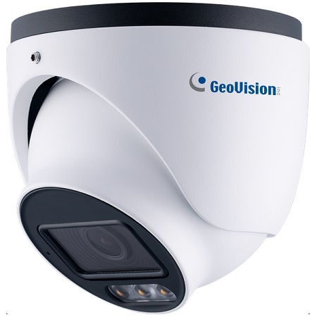 GV-GEBN4800-2F Geovision 2.8 mm 30FPS @ 4MP Super Low Lux Outdoor IR Day/Night WDR Eyeball Dome IP Security Camera 12VDC/PoE