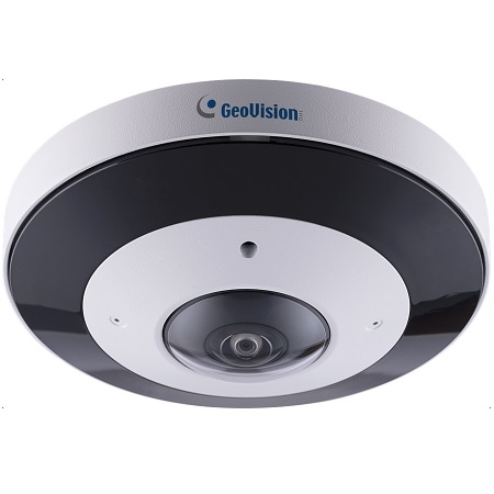 GV-GFER6900+1TB Geovision 1.65mm 30FPS @ 6MP Outdoor Super Low Lux IR Day/Night WDR Fisheye Rugged IP Dome Security Camera 12VDC/PoE + 1TB Micro SD