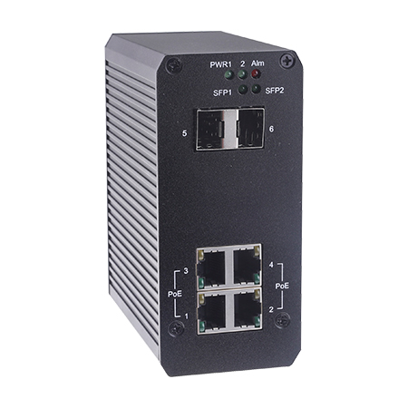 [DISCONTINUED] GV-POE0410-E-V2 Geovision 6-Port Gigabit 802.3at PoE+ Switch