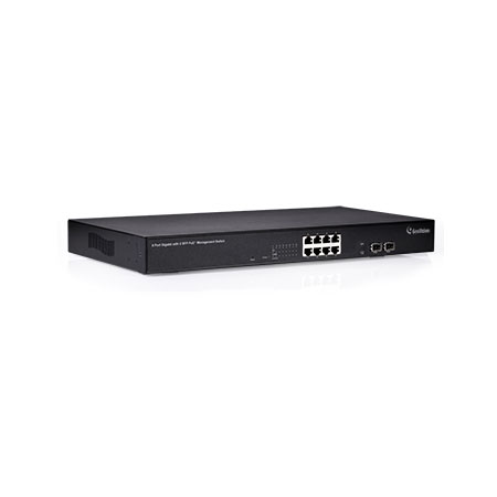 [DISCONTINUED] GV-POE0811 Geovision 8-port Gigabit 802.3at Web Management PoE Switch