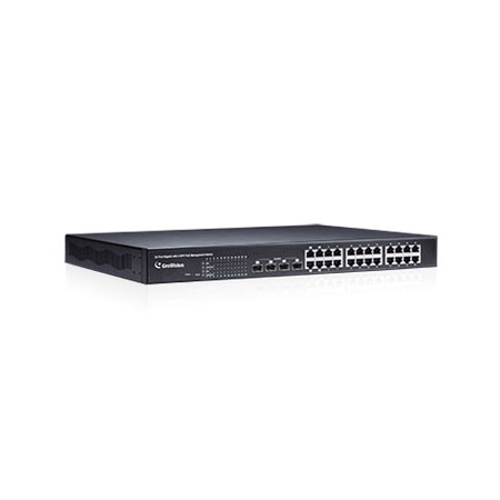 [DISCONTINUED] GV-POE2411 Geovision 24 port Gigabit 802.3at Web Management PoE Switch