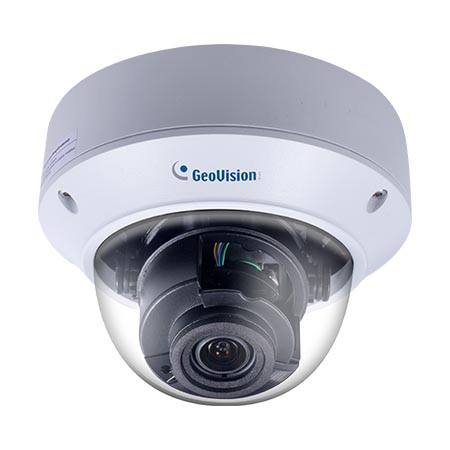 GV-TVD4810 Geovision 2.7-13.5mm Motorized 30FPS @ 4MP Outdoor IR Day/Night WDR Vandal Proof Dome IP Security Camera 12VDC/PoE