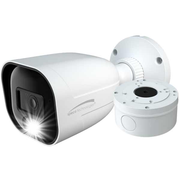 H2AB2 Speco Technologies 2.8mm 30FPS @ 2MP HD-TVI White Light Intensifier WDR Bullet HD-TVI Security Camera 12VDC