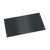 Show product details for HBL6 Middle Atlantic 6 Space (10 1/2 Inch) 1/8 Inch Flat Aluminum Blank Panel, Black Brushed Finish