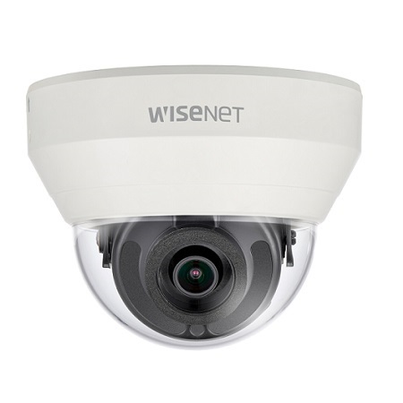 HCD-6010 Hanwha Techwin 2.8mm 30FPS @ 1080p Indoor Day/Night WDR Dome HD-TVI/HD-CVI/AHD/Analog/Analog Security Camera 12VDC