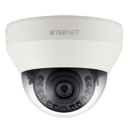 HCD-6020R Hanwha Techwin 4.0mm 30FPS @ 1080p Indoor IR Day/Night WDR Dome HD-TVI/HD-CVI/AHD/Analog/Analog Security Camera 12VDC