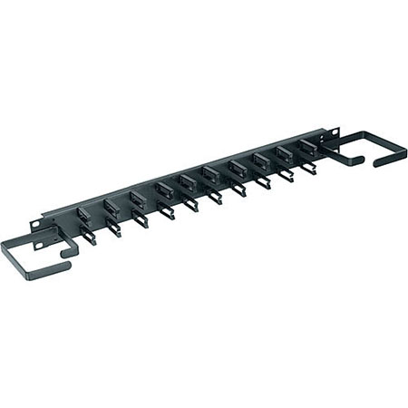 HCM-1V Middle Atlantic 1 Space (1 3/4 Inch) Micro-clip Horizontal Cable Manager, with End Rings
