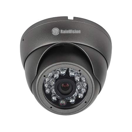 HDEB24-3-B Rainvision 2.8mm 30FPS @ 1080p Outdoor IR Day/Night HD-TVI/HD-CVI/AHD/Analog Eyeball Security Camera 12VDC - Dark Gray