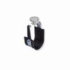 Show product details for HPH32MV-10BK Platinum Tools 2" 90 Degree Angle HPH J-Hook Size 32 - Black with Magnet - 10 Pack