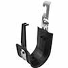 Show product details for HPH16W-25BK Platinum Tools 1" Batwing HPH J-Hook Size 16 - Black - 25 Pack