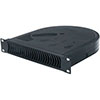 Show product details for HR-QBP-1 Middle Atlantic Half-Rack Quiet 1 Blower Panel with Proportional Speed Fan Control, 1Space, Black Powder Coat Finish, 12 Volt DC
