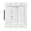Show product details for HT2102-WH-V1-02 Legrand On-Q Flat Panel TV Connection Kit  2 Pack