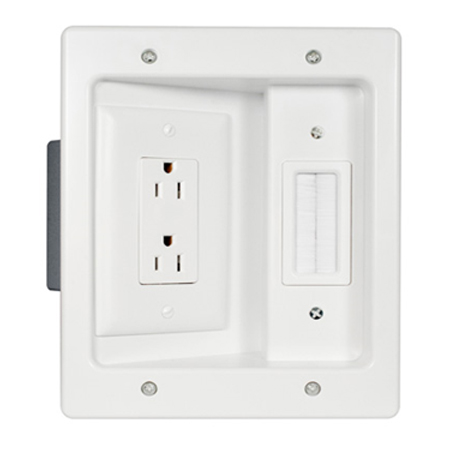HT2102-WH-V1 Legrand On-Q Flat Panel TV Connection Kit