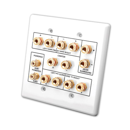 Vanco 6.2 Home Theater Connection Wall Plate