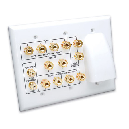 Vanco Whole House Audio and 7.2 Home Theater Wall Plate