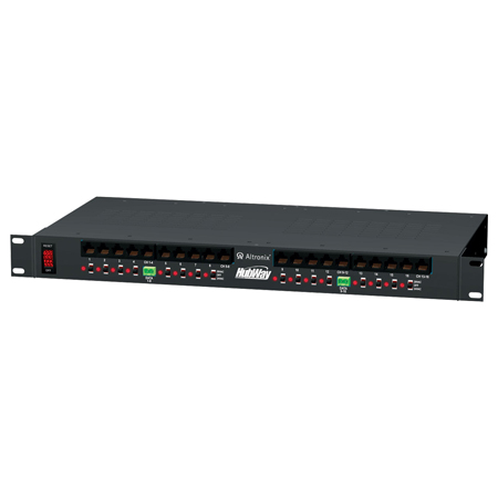 HUBWAY162DI Altronix 16 Channel Passive UTP Transceiver Hub 115/230VAC w/ 16 Combiners for 24VAC Cameras - Isolated Power