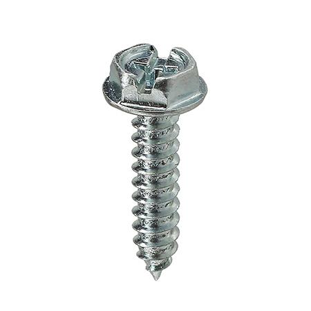 HWSMS10114 L.H. Dottie 10 x 1-1/4 Slotted Hex Washer Head Sheet Metal Screws - Zinc Plated - Pack of 100
